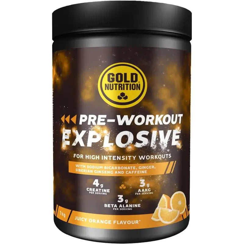 Gold Nutrition Pré-treino Explosive Orange , 1 kg