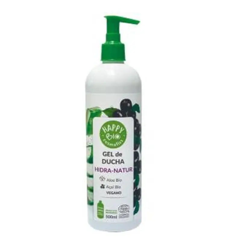 Happy Bio Gel De Dcucha Hidra-Natur Açai-Aloe 500Ml.Eco 