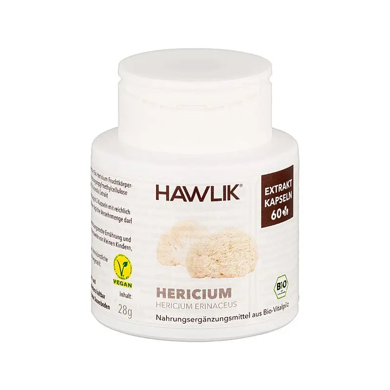 Hawlik Lion's Mane Pure Organic Extract, 60 cápsulas