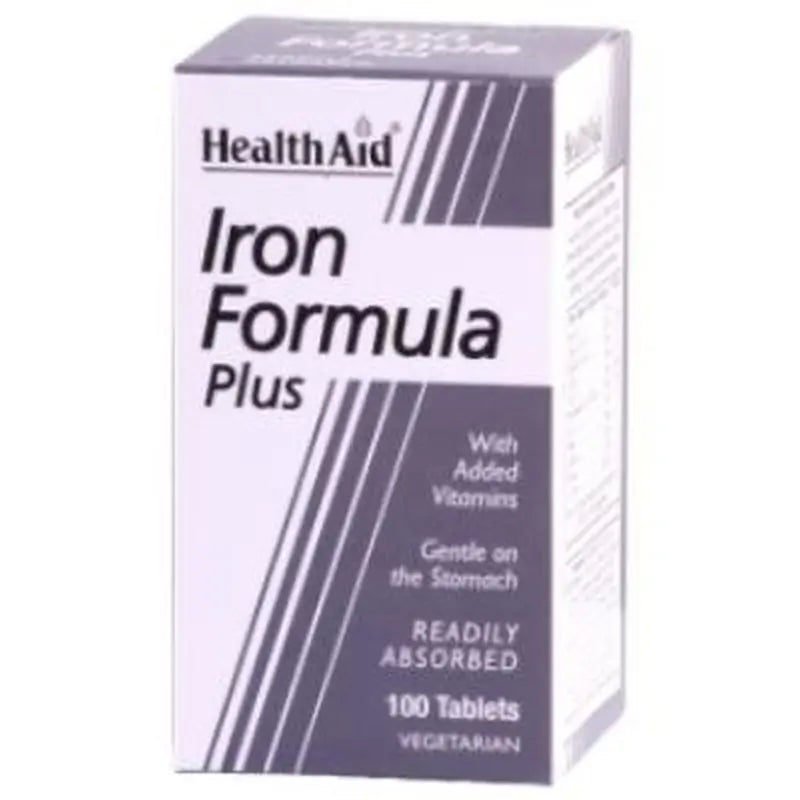 Health Aid Hierro Complex (Iron Formula) 100Comp.  