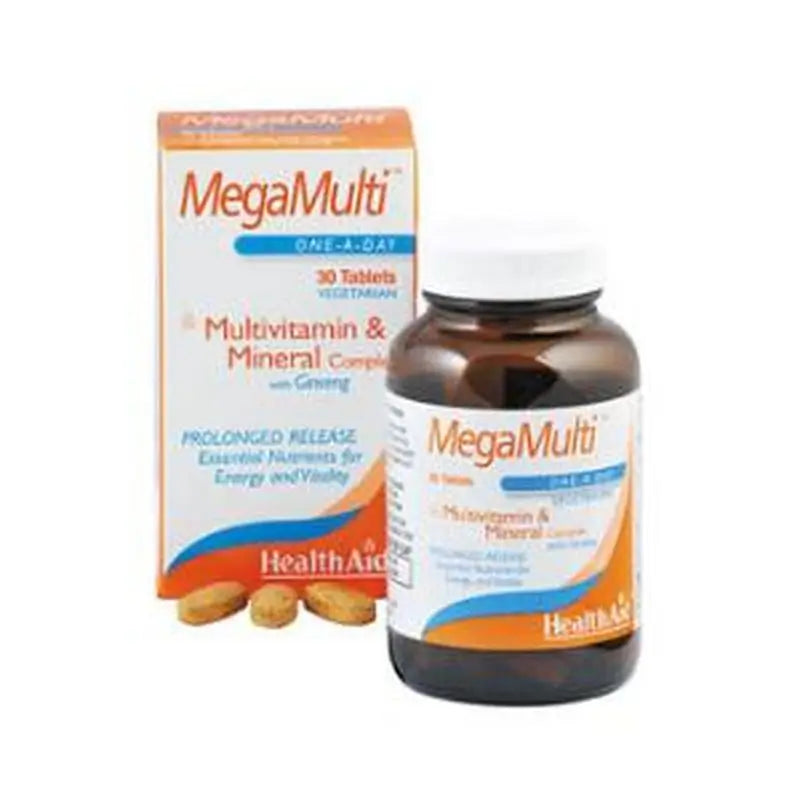 Health Aid Megamulti Con Ginseng 30Comp. 