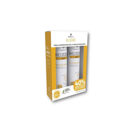 Heliocare Duplo Pack 360 Spray Invisível Spf50+, 200 ml