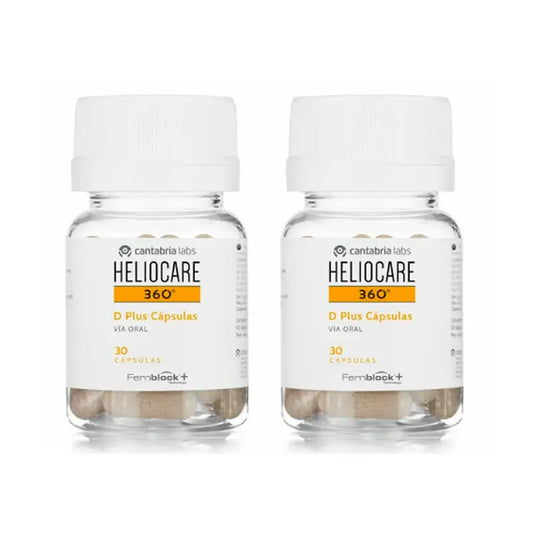 Heliocare Duplo 360° D Plus, 2X30 Cápsulas