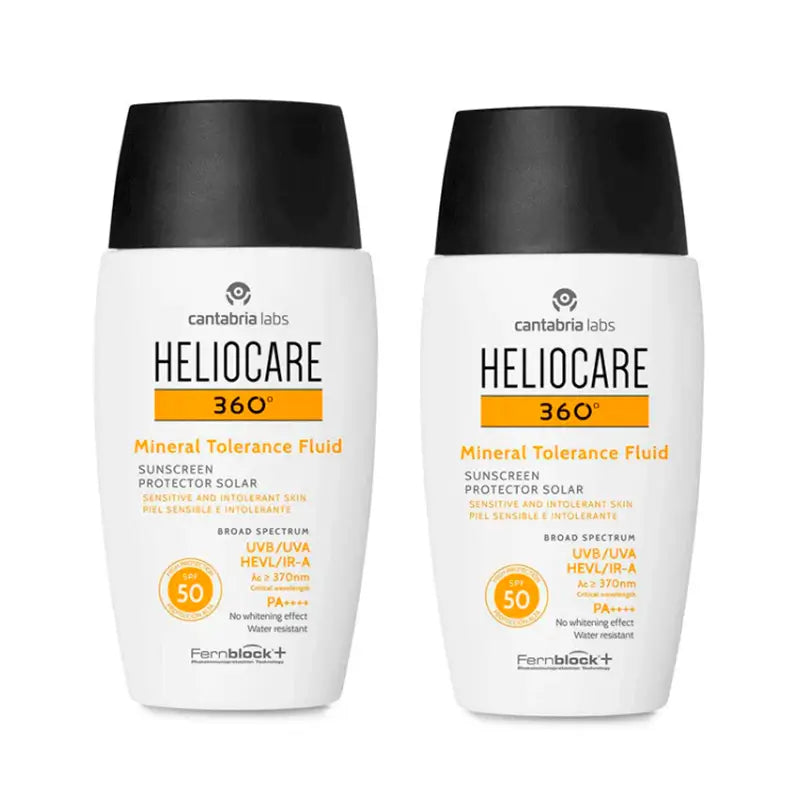 Heliocare Duplo 360º Fluido de Tolerância Mineral Spf50, 2X50 Ml