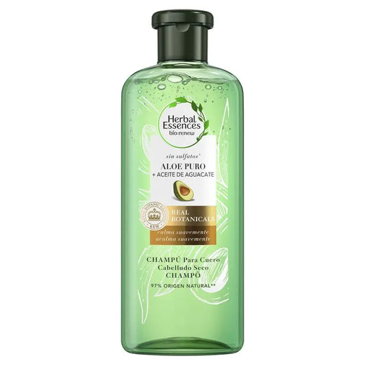 Champô Herbal Essences Pure Aloe + Óleo de Abacate 380Ml