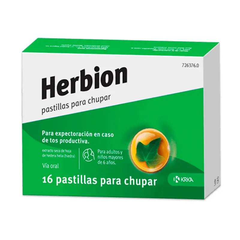 Herbion Pastillas Para Chupar, 16 Pastillas