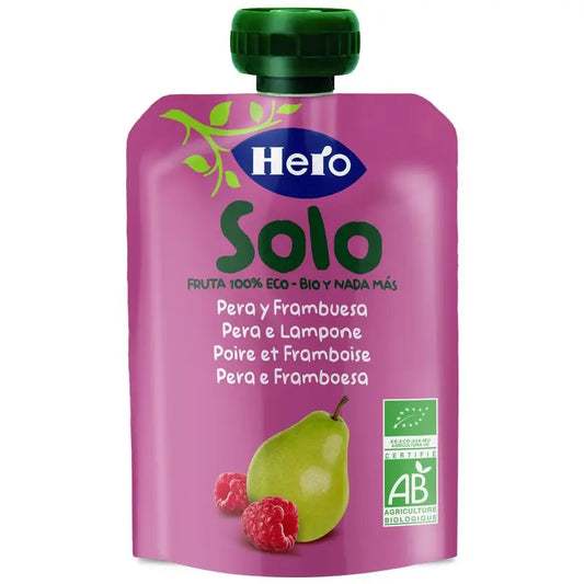 Hero Baby Solo Sachê Pera e Framboesa 100g