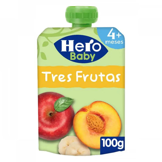 Hero Baby Três Frutos Saqueta 100G