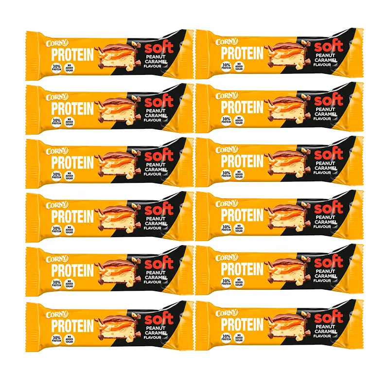 Hero Baby Pack Corny Protein Caramelo de Amendoim Suave, 12 X 45 Gr