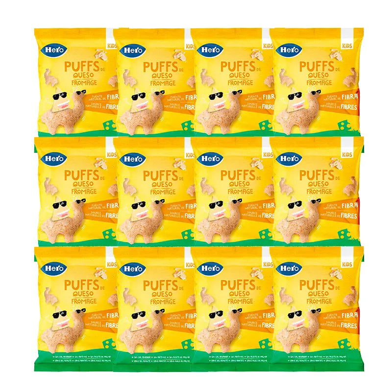 Hero Baby Pack Kids Puffs Queijo, 12 X 12 Gr