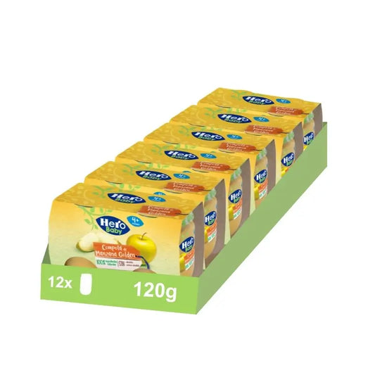 Hero Baby Pack Tarte de Maçã, 6 X 2 X 120 g