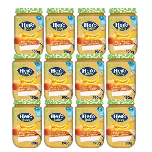 Hero Baby Pack Pêssego Pêssego Banana, 12 X 190 Gr