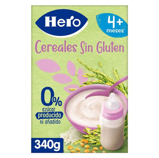 Hero Baby Cereal Cereal Cereal Cereal Sem glúten 340G