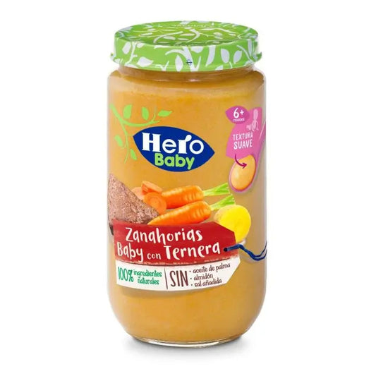 Hero Baby Cenoura com Carne de Vaca 235G