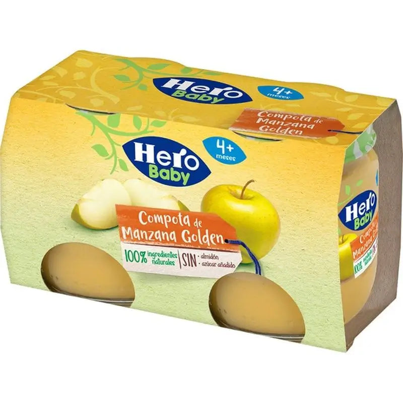 Hero Baby Tarrito  Compota De Manzana 2X120G