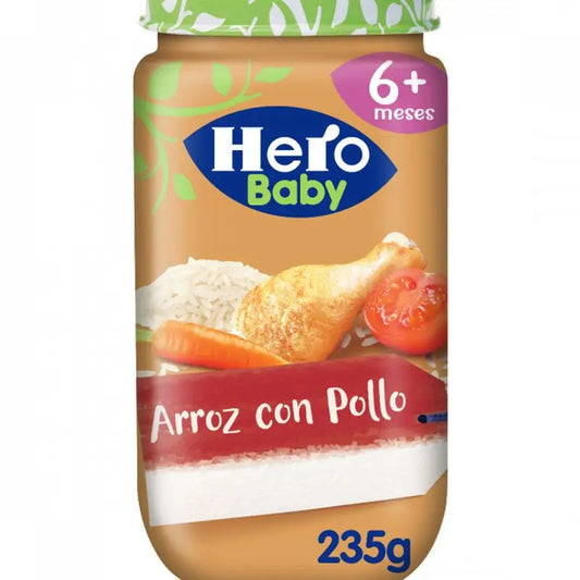 Pudim de Arroz com Frango Hero Baby, 235g