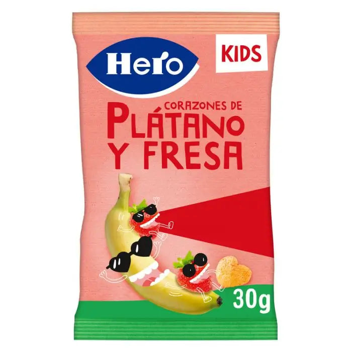 Snack platano y fresa