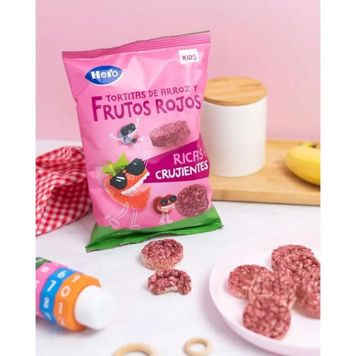 Hero Snack Kids Panquecas de arroz e frutos silvestres , 40 gramas