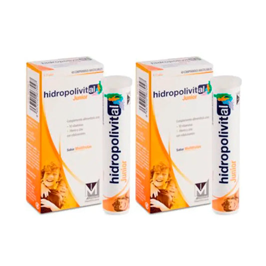 Hidropolivital Junior Duplo Suplemento Alimentar 2 x 40 Comprimidos Mastigáveis