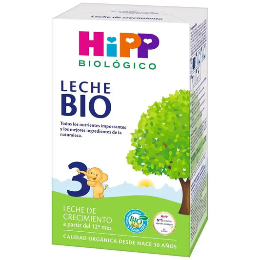 Hipp Organic Growing Up Leite 3, 500 G