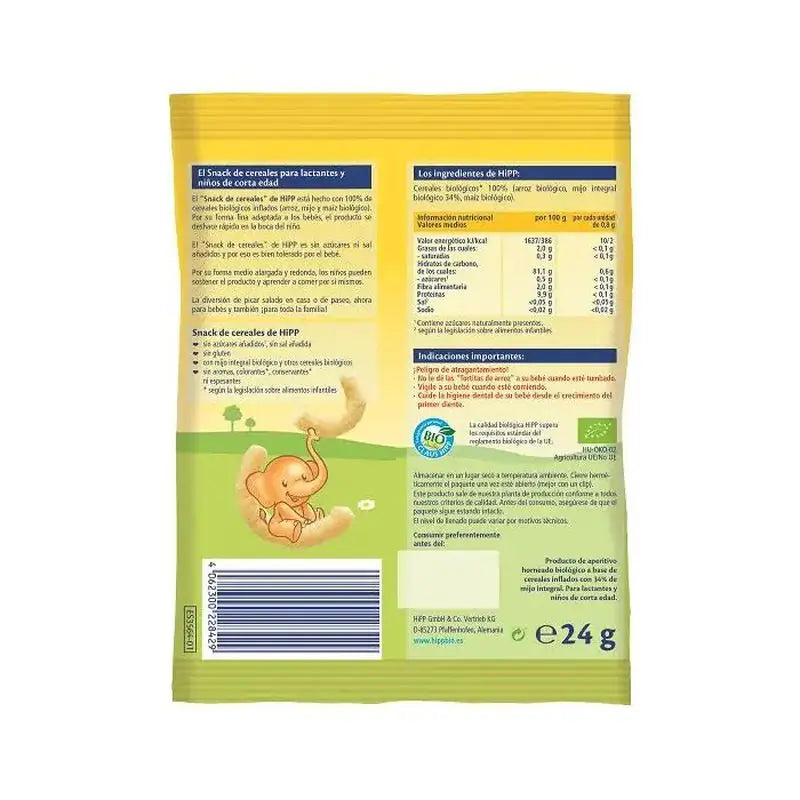 Snack de Cereais Biológicos Hipp, 30G