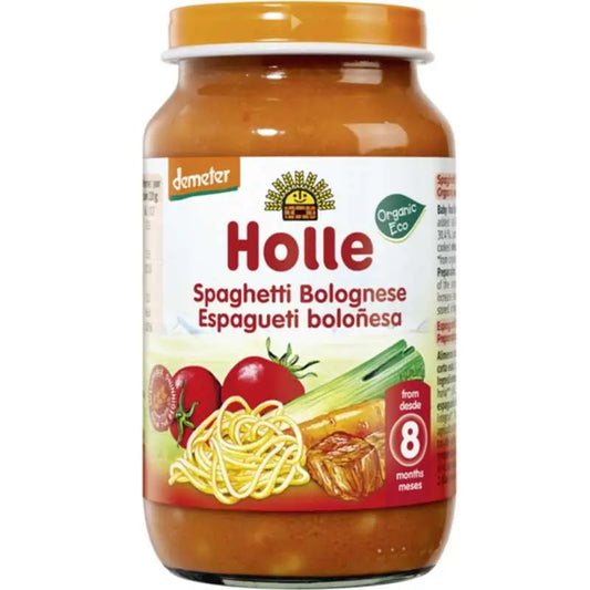 Holle Tarrito Espagueti Boloñesa Ecologico, 220 gr