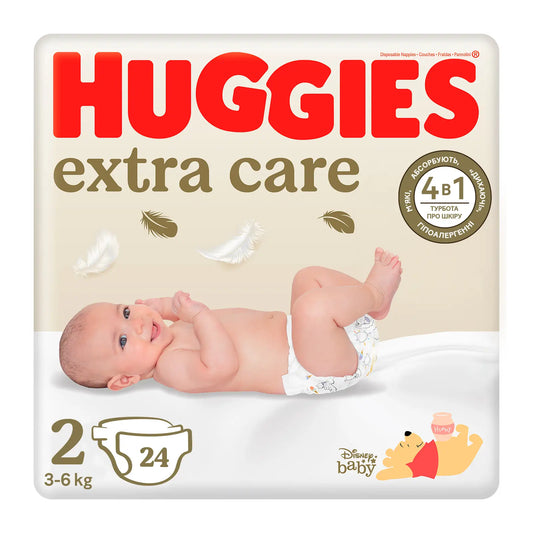 Fralda Huggies Extra Care Tamanho 3 (5-9Kg) , 40 unidades