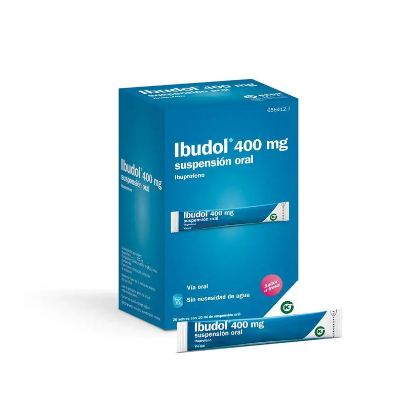 Ibudol 400 mg Suspensão Oral, 20 Saquetas