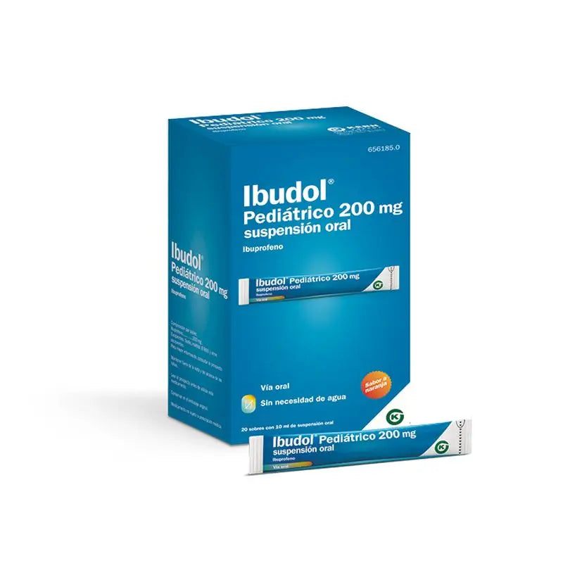 Ibudol Pediátrico 200 mg Suspensão Oral, 20 Saquetas