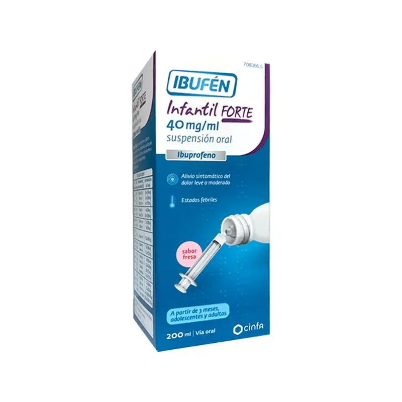 Ibufén Infantil Forte 40 Mg/Ml Suspensão Oral, 1 frasco 200 ml