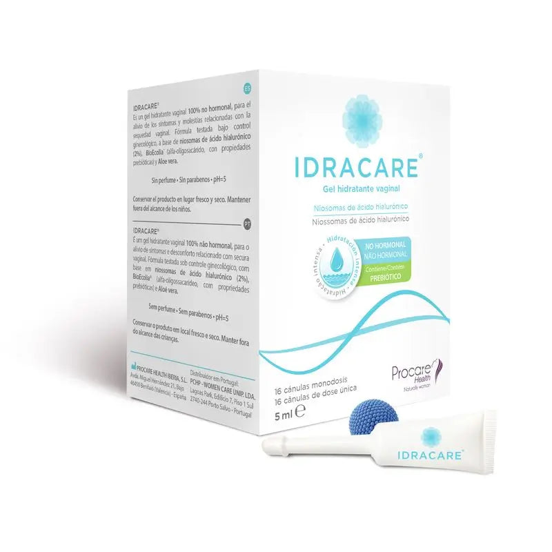 Idracare Gel Hidratante Vaginal 16 Cânulas