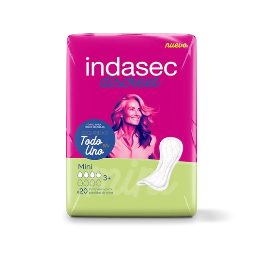 Pensos para incontinência Indasec Discreet Mini , 20 unidades