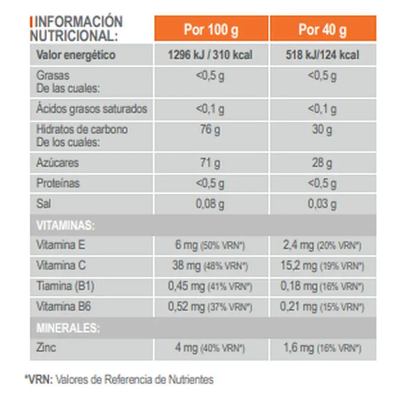 INFISPORT Nd3 barra sólida com sabor a romã e cafeína 21 unidades x 40 gramas