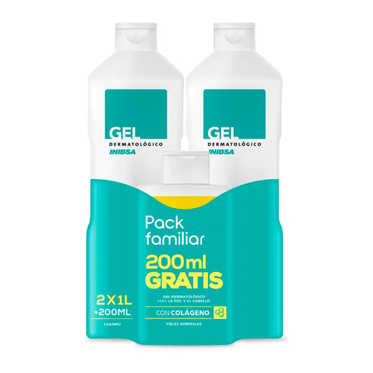 Inibsa Gel Dermatológico Shampoo Travel Pack