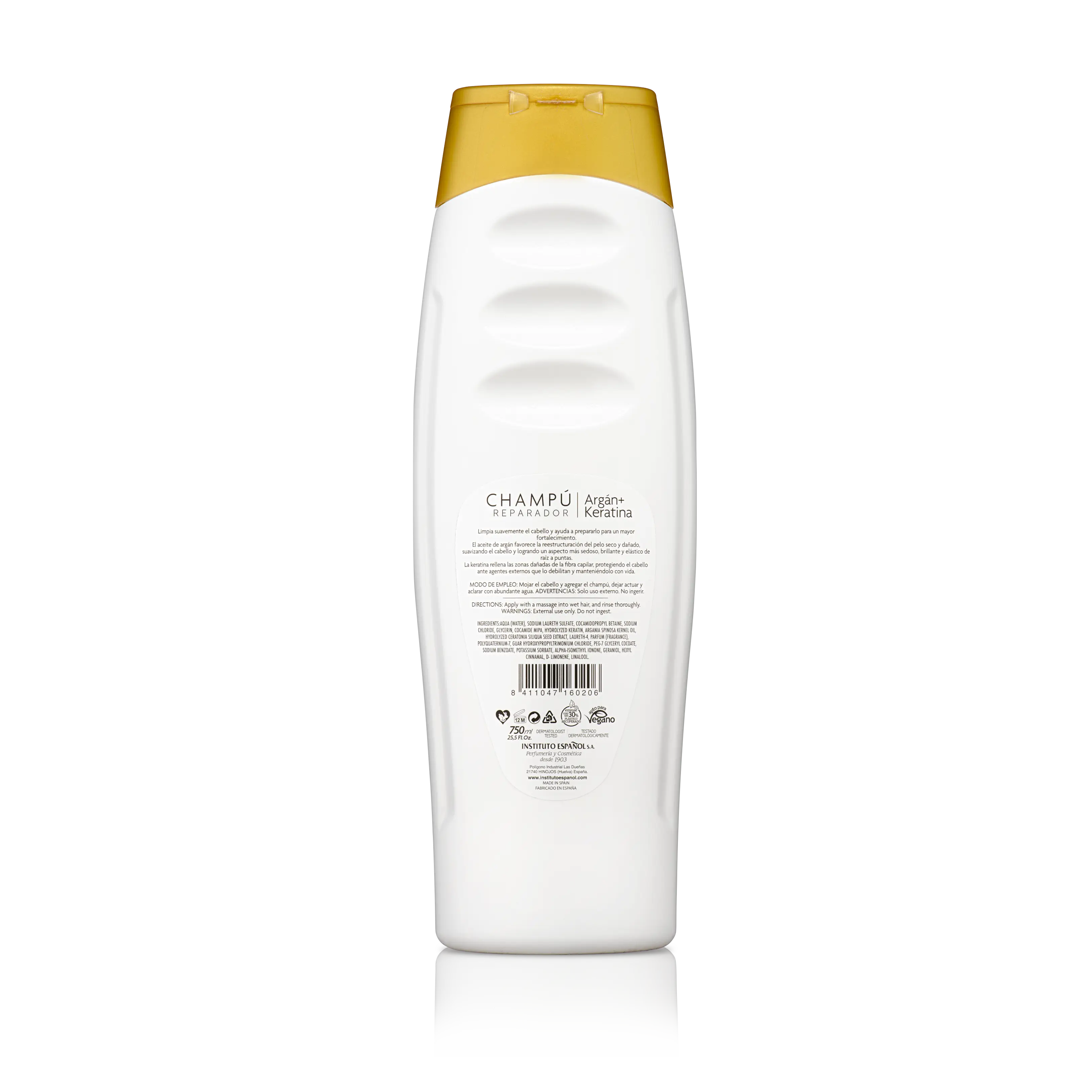 Champô Argan + Queratina Instituto Español - 750 Ml