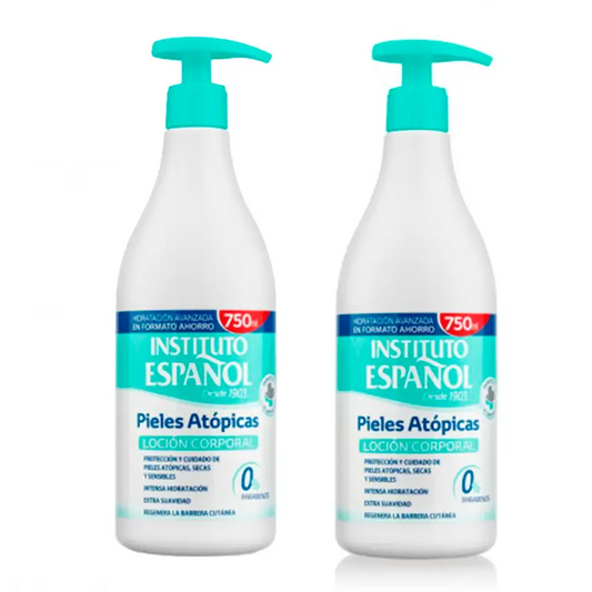 Dispensador de Loção para Pele Atópica Instituto Español, 2 x 750 ml