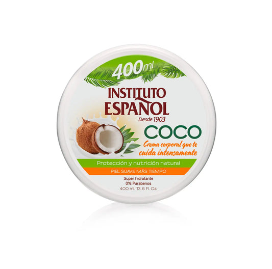 Instituto Español Creme Corporal Coco Frasco - 400 Ml