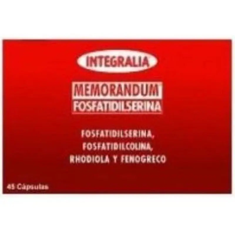 Integralia Memorandum Fosfatidilserina 45Cap 