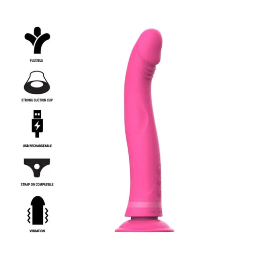 Intense Michelangelo Dildo Vibrador Silicona Rosa 