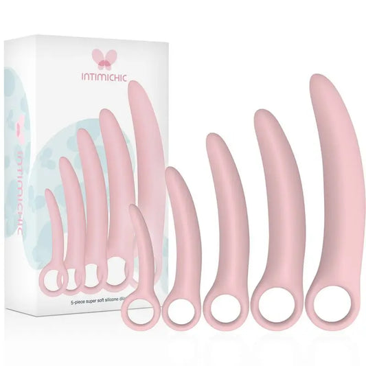 Intimichic Conjunto Dilatador de Silicone de 5 peças