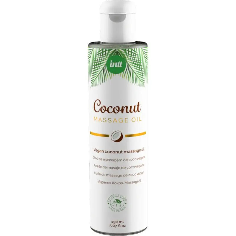 Intt Aceite De Masaje Vegano Dulce Con Sabor A Coco Relajante 