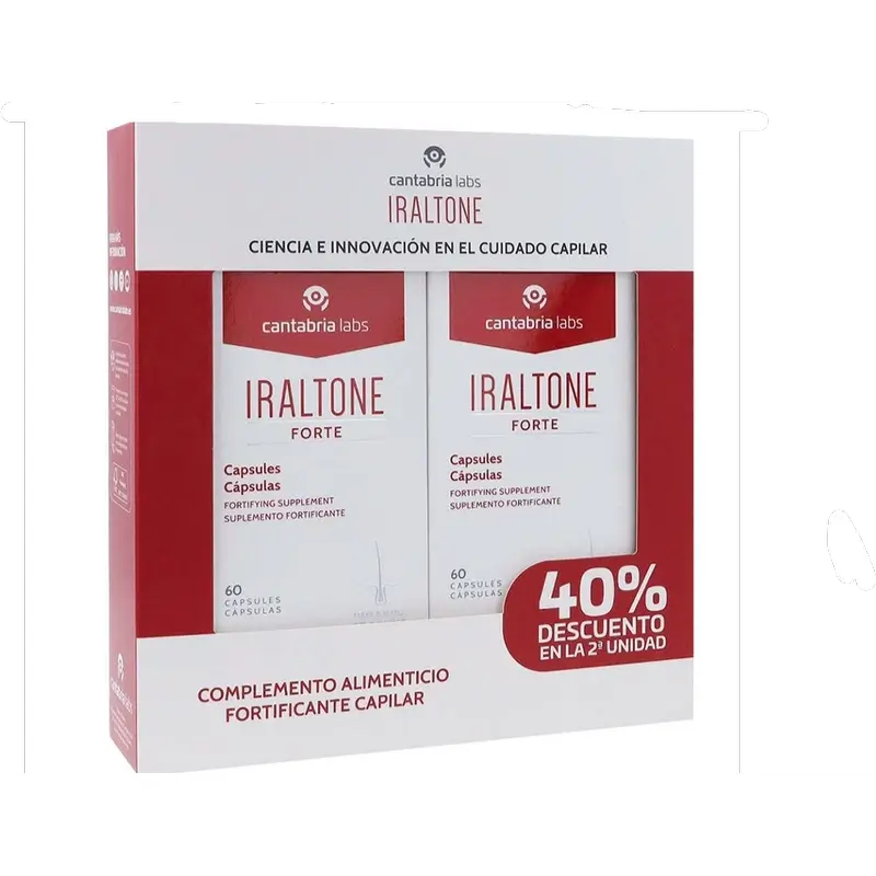 Iraltone Duplo Forte Tratamento Anti-Queda de Cabelo, 120 cápsulas