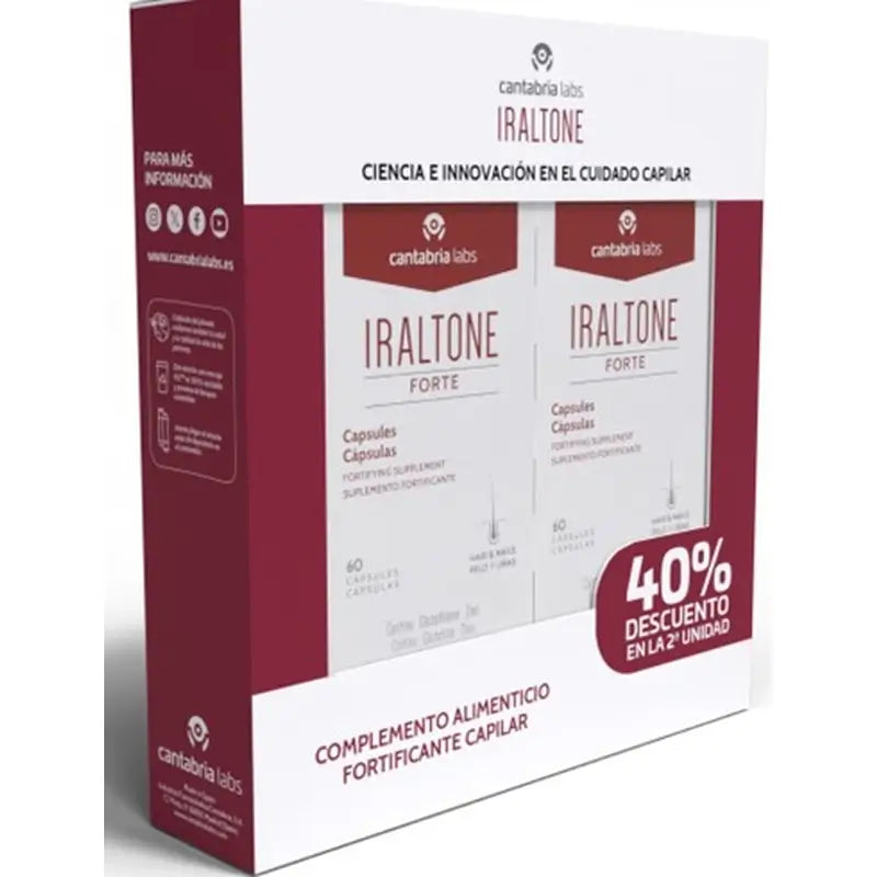 Iraltone Duplo Forte Hair Loss Treatment, 120 cápsulas