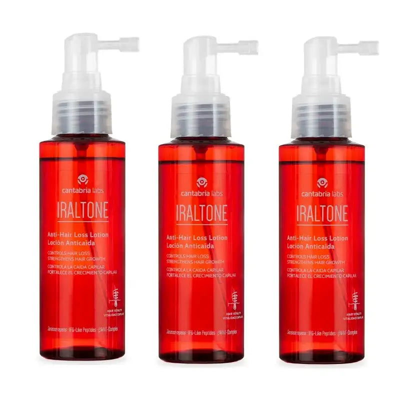 Iraltone Pack Loção para a queda de cabelo, 3 X 100 Ml