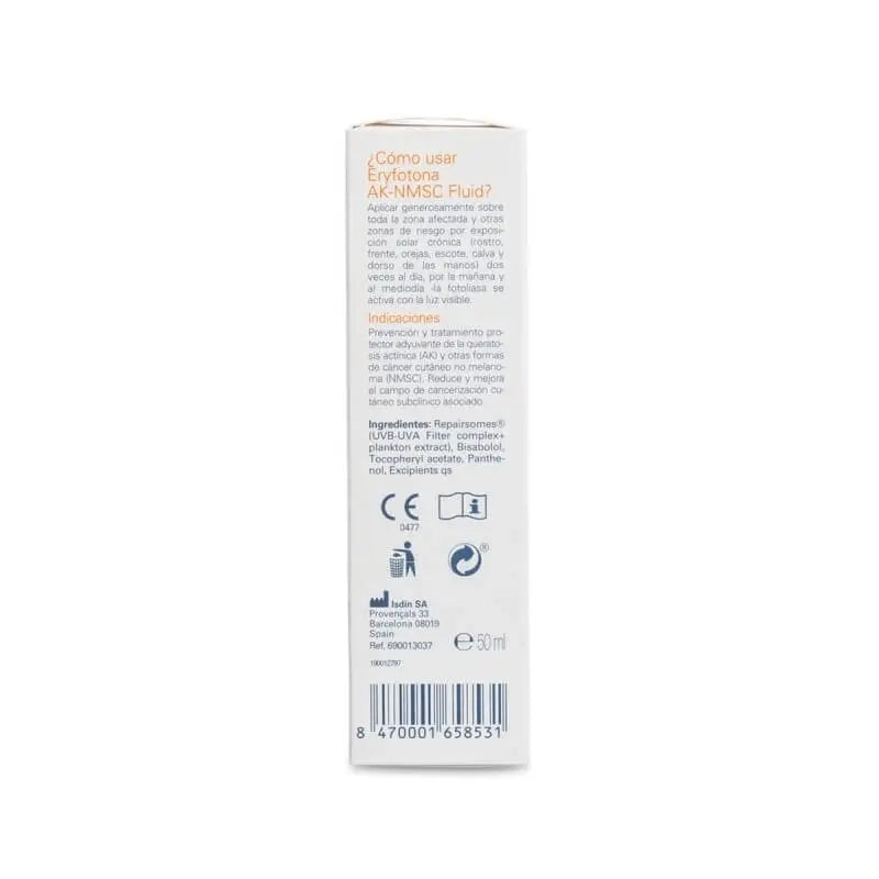 Isdin Fotoprotector Eryfotona AK-NMSC Fluido SPF 100+, 50 Ml