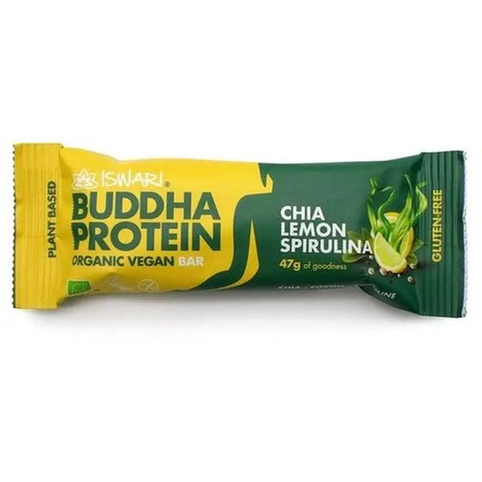 Iswari Buddha Chia Barra de Proteína de Chia com Limão, 47 g