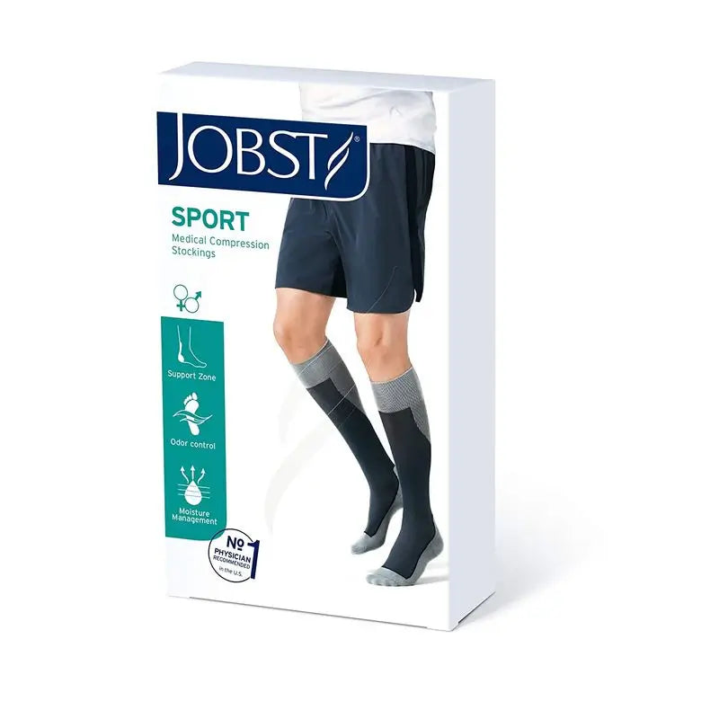 Jobst Calcetines Sport, Negro, Talla S, 15-20 Mmhg