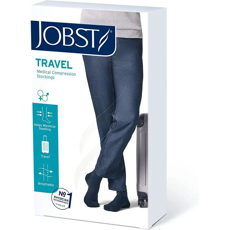 Jobst Calcetines Travel, Negro, Talla 3