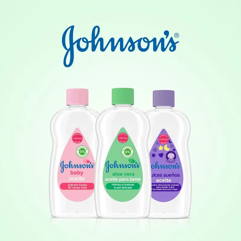 Johnson's Baby Aloé Vera Óleo Hidratante e Nutritivo Instantâneo, 500ml