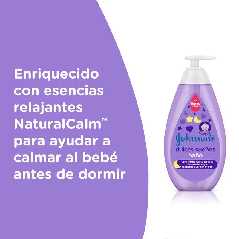 Johnson's Baby Sweet Dreams Gel de Banho Suave para o Cuidado da Pele, Uso diário, 750 ml